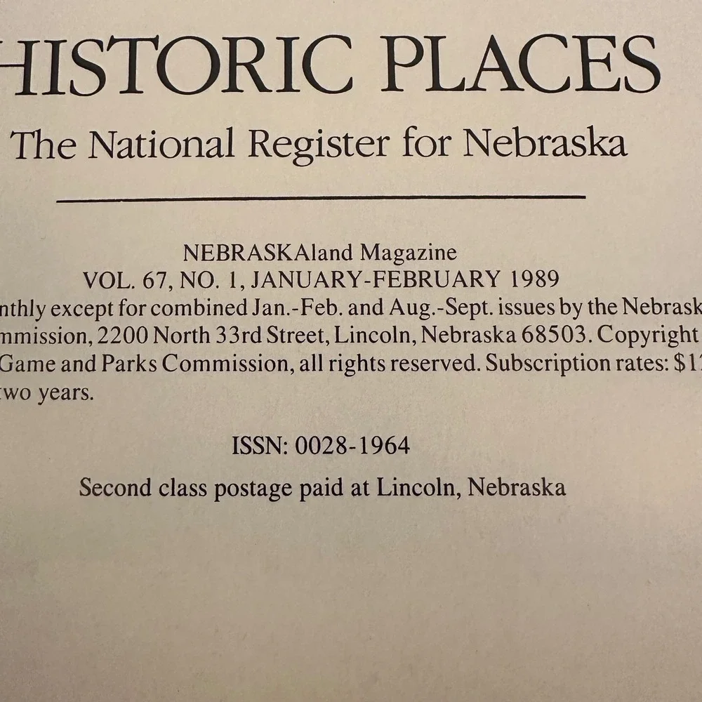 NEBRASKAland Magazine Book Lot 5 Nebraska History Nature Science Good Softcover